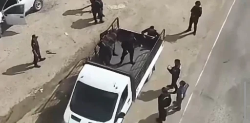 "Kasten &ouml;ld&uuml;rmeden" aranan şahıs dron takibiyle kamyonette yakalandı
