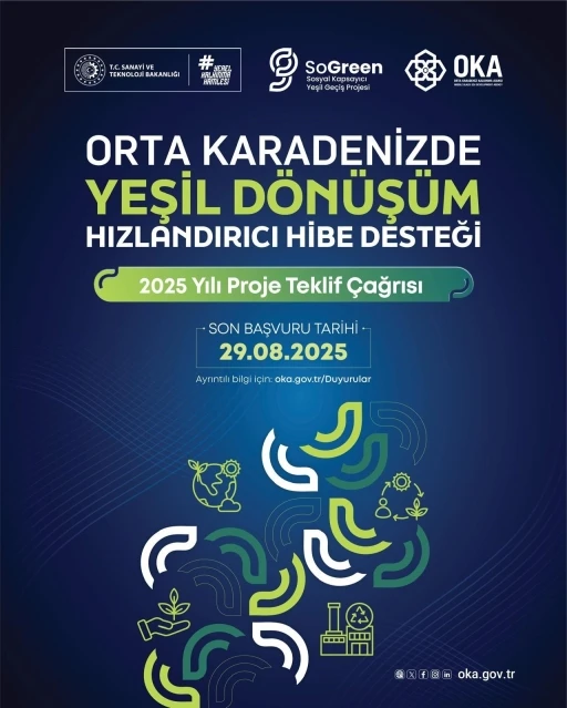 &quot;Orta Karadeniz’de Yeşil Dönüşüm&quot; Hızlandırıcı Hibe Desteği Programı ilan edildi
