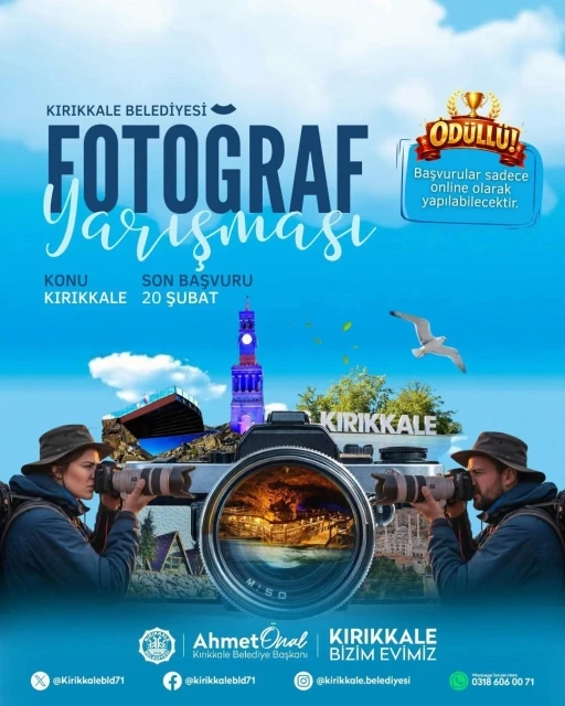 "Senin Kırıkkale&rsquo;n" fotoğraf yarışması başladı
