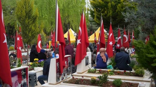 Ramazan’ın son günü Gaziantep’teki mezarlıklar ve şehitliklerde yoğunluk
