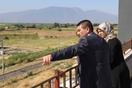 Rekt&ouml;r Kibar Saruhanlı MYO inşaatını yerinde inceledi
