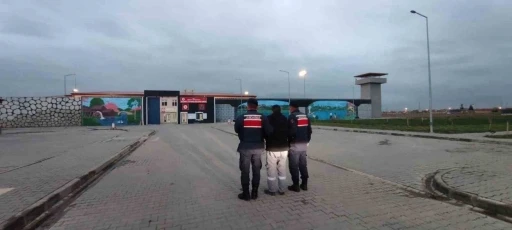 Resmi belgede sahtecilik suçundan aranan şahsı jandarma yakaladı
