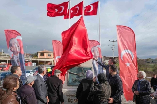 Restore edilen Üç Şehitler Anıtı’nın açılışında duygu dolu anlar yaşandı
