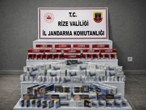 Rize&rsquo;de ka&ccedil;ak sigara operasyonu
