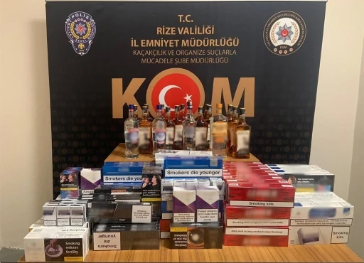 Rize’de kaçakçılık operasyonu
