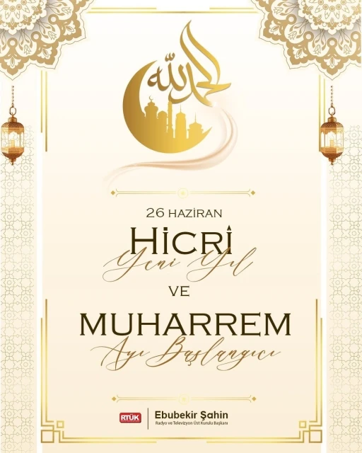 RTÜK Başkanı Şahin, Hicri Yılı kutladı
