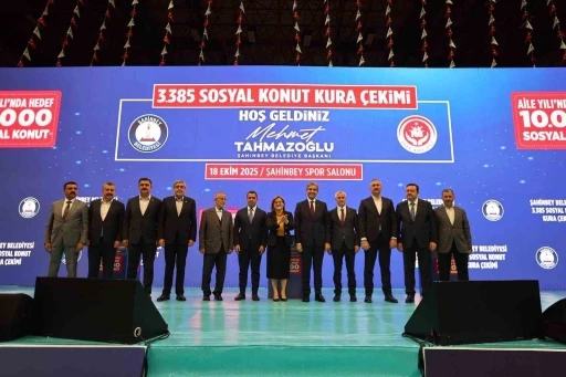 Şahinbey’de 3 bin 385 sosyal konutun kura heyecanı
