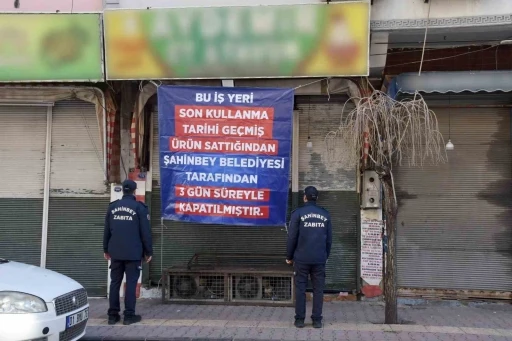 Şahinbey&rsquo;de son kullanma tarihi ge&ccedil;miş &uuml;r&uuml;n sattığı tespit edilen iki iş yeri kapatıldı
