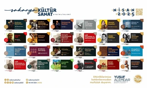 Sakarya Büyükşehir kültür sanat etkinliklerinde Nisan takvimi belli oldu
