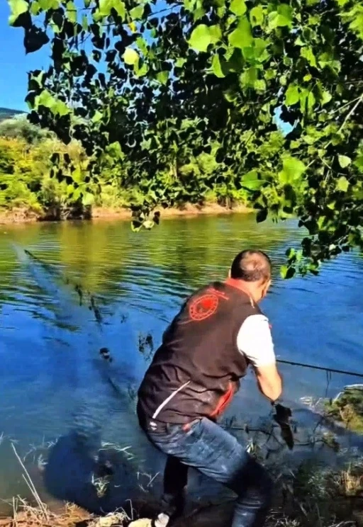 Sakarya&rsquo;da nehir ve g&ouml;letlerdeki ka&ccedil;ak ağlar tek tek toplanıyor
