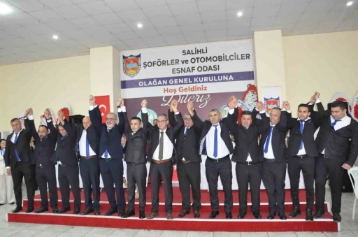 Salihli Şof&ouml;rlerde Samet Balg&ouml;n&uuml;l, yeniden başkan se&ccedil;ildi
