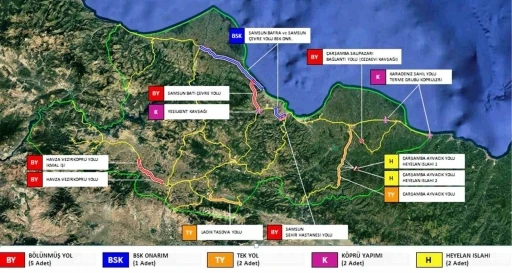 Samsun&rsquo;a 27 milyar TL&rsquo;lik yol yatırımı
