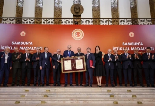 Samsun’a &quot;İstiklal Madalyası Beratı&quot; takdim edildi
