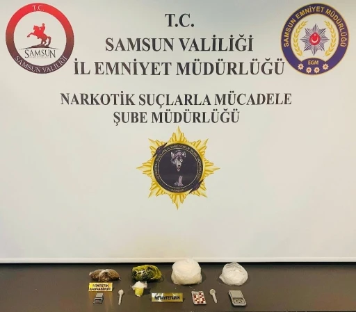 Samsun’da 1 kilo 250 gram metamfetamin ele geçirildi: 2 gözaltı
