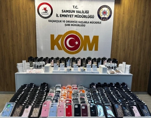 Samsun&rsquo;da 1 milyon TL&rsquo;lik ka&ccedil;ak elektronik eşya ve aksesuarı ele ge&ccedil;irildi
