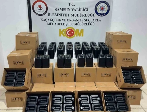 Samsun’da 1 ton etil alkol ele geçirildi

