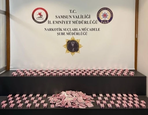 Samsun&rsquo;da 11 bin 704 adet uyuşturucu hap ele ge&ccedil;irildi
