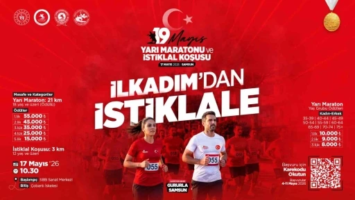 Samsun&rsquo;da 19 Mayıs Yarı Maratonu ve İstiklal Koşusu yapılacak
