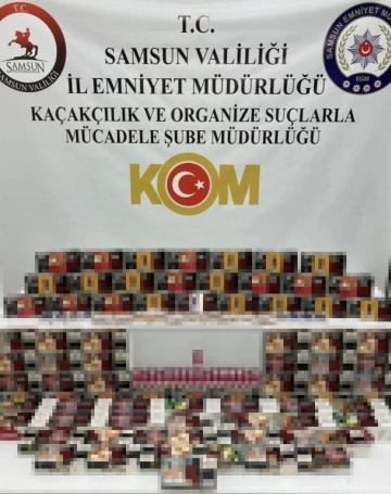 Samsun’da 28 bin 580 adet kaçak makaron ele geçirildi

