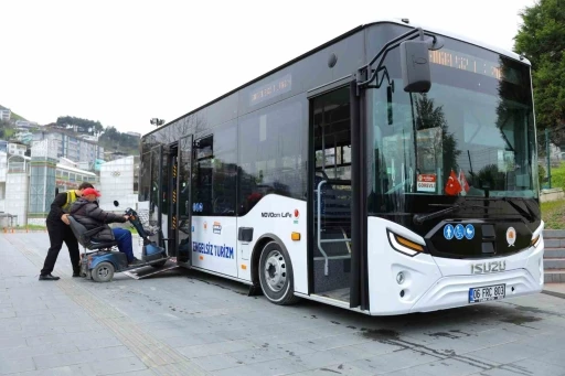 Samsun&rsquo;da Engelsiz Turizm Otob&uuml;s&uuml; hizmette
