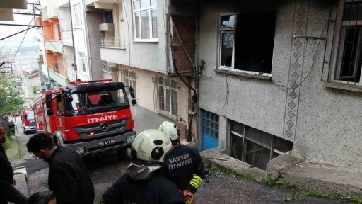 Samsun’da ev yangını
