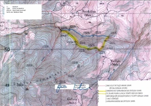 Samsun&rsquo;da iki il&ccedil;e arasında sınır ihtilafı, Seferoğulları ile Tellioğulları&rsquo;nı akla getirdi
