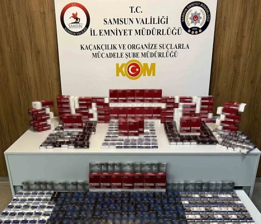 Samsun&rsquo;da ka&ccedil;ak sigara operasyonu: 23 bin 160 makaron ele ge&ccedil;irildi
