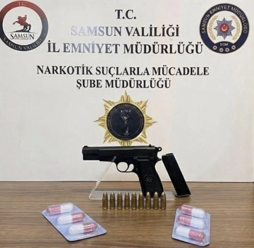 Samsun&rsquo;da narkotik operasyonu: 8 ş&uuml;pheli yakalandı
