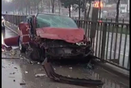 Samsun&rsquo;da otomobil ile tır &ccedil;arpıştı: 1 yaralı
