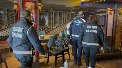 Samsun&rsquo;da polis yılbaşı &ouml;ncesi sahte ve ka&ccedil;ak i&ccedil;ki denetimi yaptı
