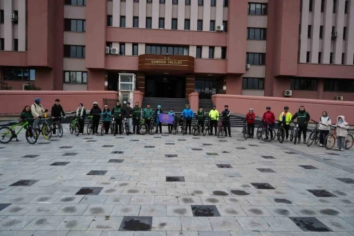 Samsun&rsquo;da Yeşilay Haftası&rsquo;nda pedallar sağlıklı yaşam i&ccedil;in d&ouml;nd&uuml;
