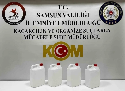 Samsun&rsquo;da yılbaşı &ouml;ncesi ka&ccedil;ak alkol operasyonu
