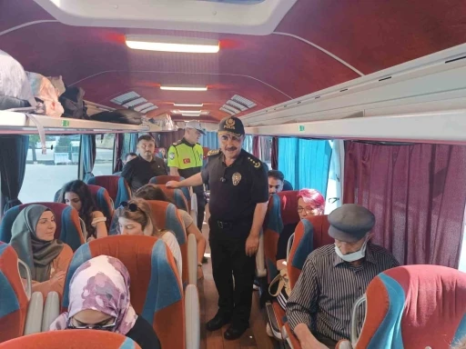 Samsun’da yolcu otobüslerinde emniyet kemeri denetimi
