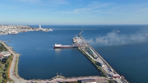Samsun’daki gemi yangını
