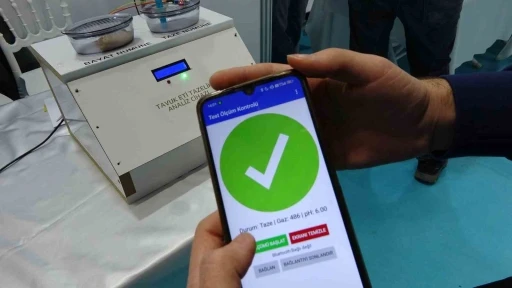 Samsunlu liselilerden tavuk eti zehirlenmesini &ouml;nleyen cihaz
