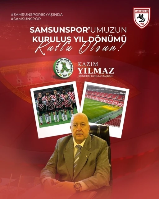 Samsunspor’un 60. yılına anlamlı kutlama: &quot;Şehrimizin ortak değeri&quot;
