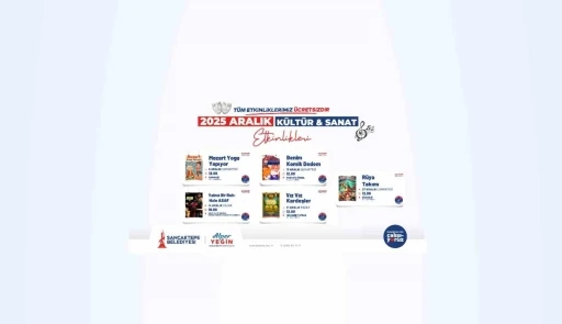 Sancaktepe’de Aralık ayı kültür ve sanatla dolu dolu geçecek
