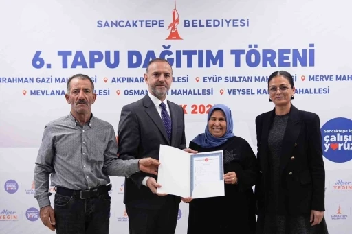 Sancaktepe&rsquo;de tapu sevinci
