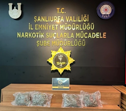 Şanlıurfa&rsquo;da 2 kilo 150 gram uyuşturucu ele ge&ccedil;irildi
