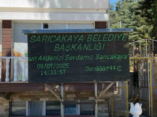 Sarıcakaya’da termometreler 44 dereceyi gördü
