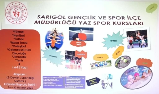 Sarıgöl’de GSB’nin Yaz Spor Kurslarına kayıtlar başladı
