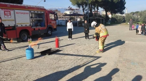 Sarıg&ouml;l&rsquo;de &ouml;ğrenciler yangına karşı bilin&ccedil;lendirildi
