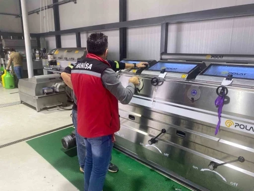 Sarıgöl’de zeytinyağı üretim tesislerine denetim
