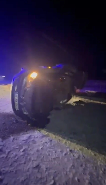 Sarıkamış&rsquo;ta trafik kazası: 2 yaralı
