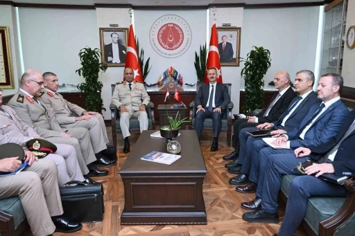 Savunma Sanayii Başkanı G&ouml;rg&uuml;n, mevkidaşı Zaher&rsquo;i makamında ağırladı
