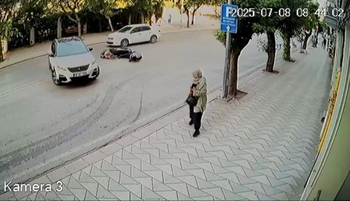 Sebep olduğu kazanın ardından hiçbir şey olmamış gibi yoluna devam etti
