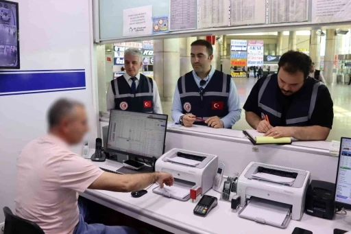 Şehirlerarası otob&uuml;s terminalinde &rsquo;fiyat&rsquo; denetimi
