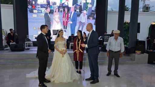 Şehit kızı mutluluğa &rsquo;evet&rsquo; dedi
