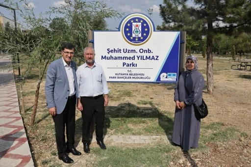 Şehit Muhammed Yılmaz’ın adı parkta yaşatılacak
