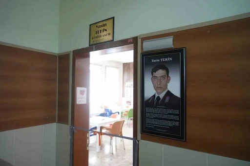 Şehit Yasin Tekin’in adı okula açılan kütüphanede yaşatılacak
